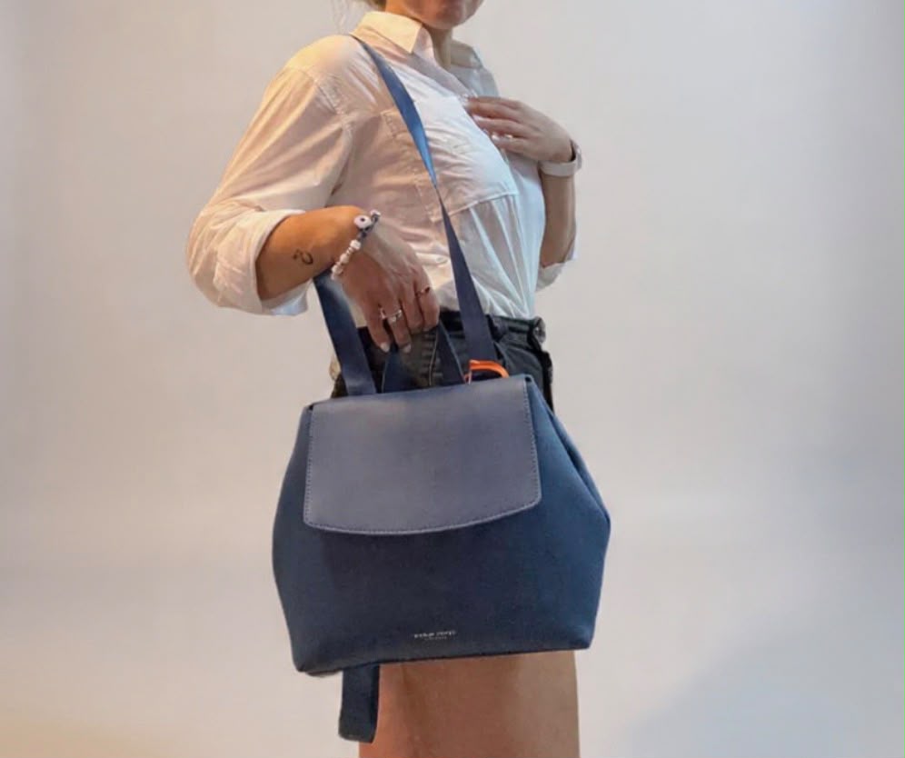 CAMPO MARZIO - BERTHE BACKPACK DARK DENIM