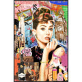 Palais Royal Quadro Glossy Style Audrey Hepburn 80x120 cm
