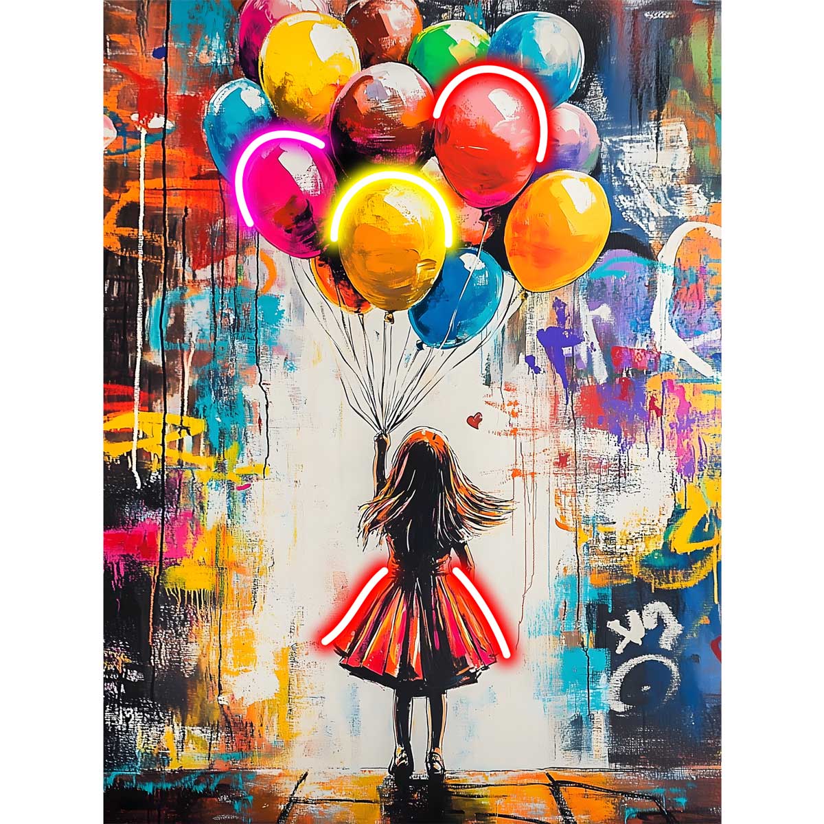 Palais Royal Quadro LED Balloons 60x80 cm