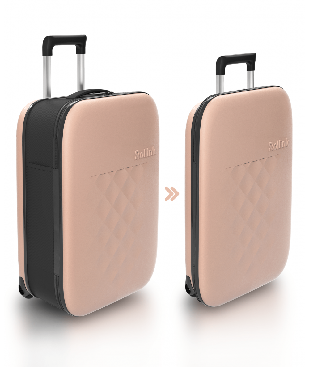 FLEX VEGA CABIN SIZE INT 21" Rose Smoke, 2 ruote