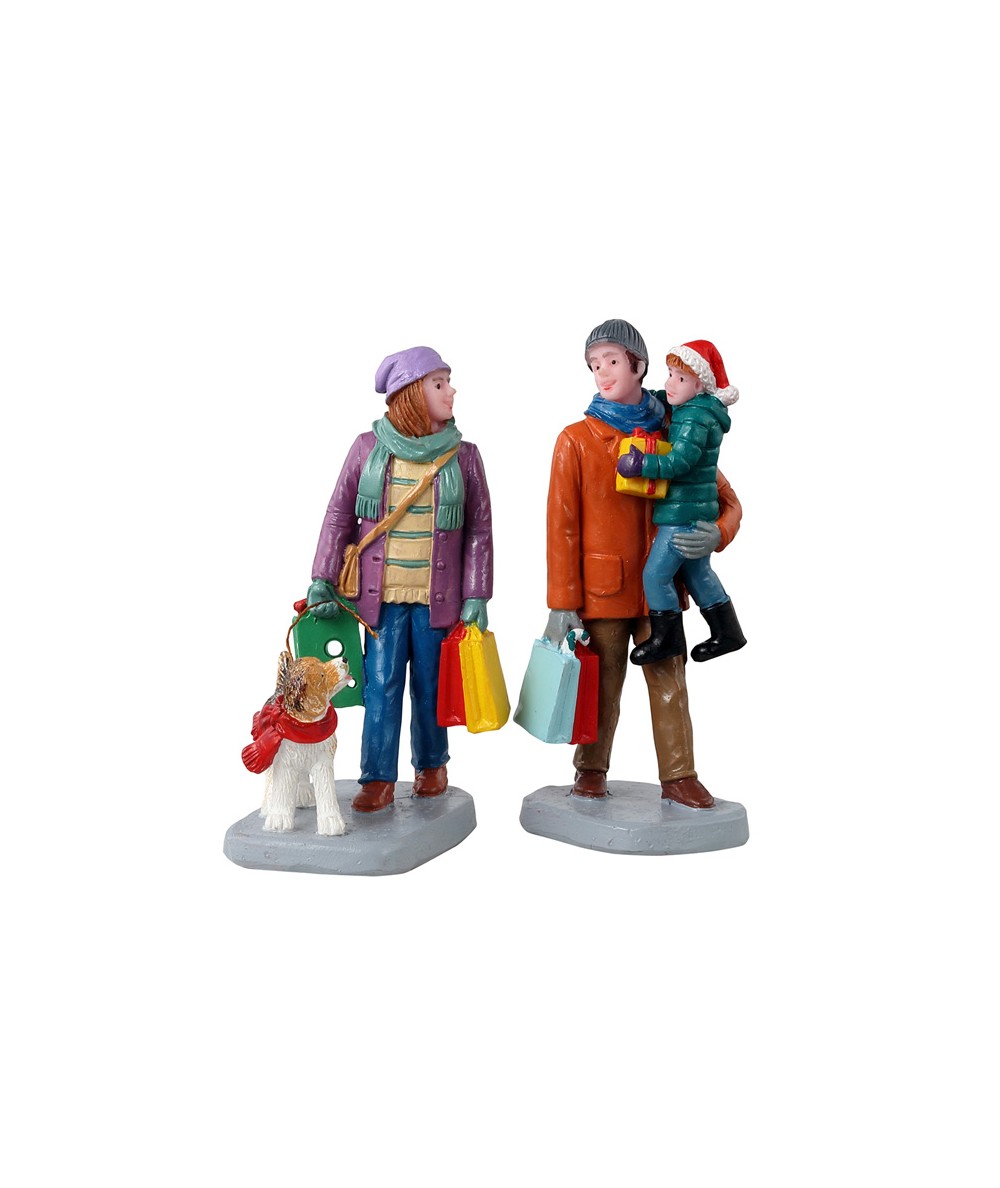 HOLIDAY SHOPPERS, SET OF 2 12016-AA