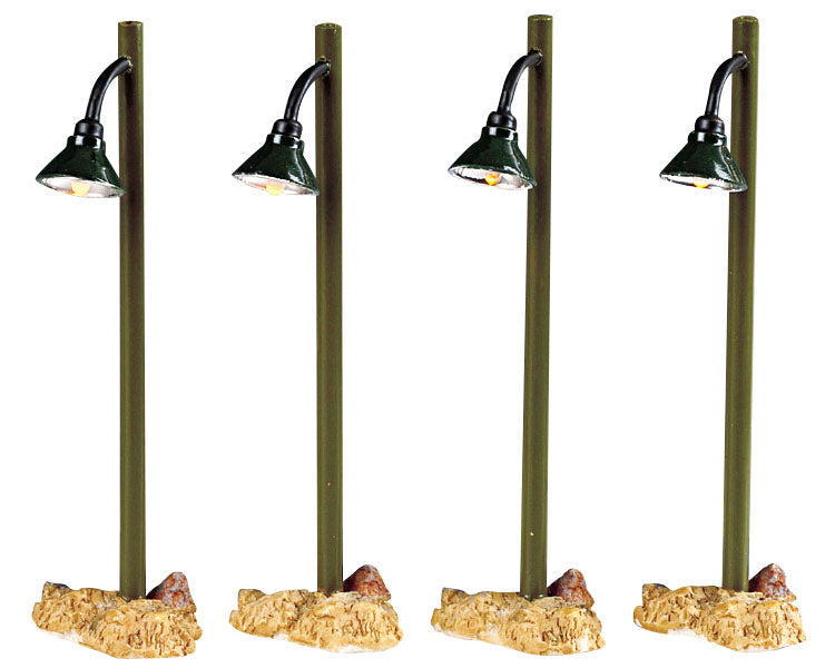 RUSTIC STREET LAMP, SET OF 4, B/O (4.5V) 54362-SQ