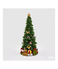CANDELA PINO DECORATO GREEN RED H28 C1