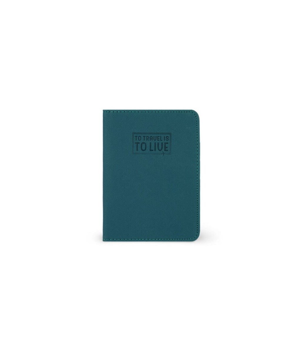 PORTA PASSAPORTO - PETROL BLUE