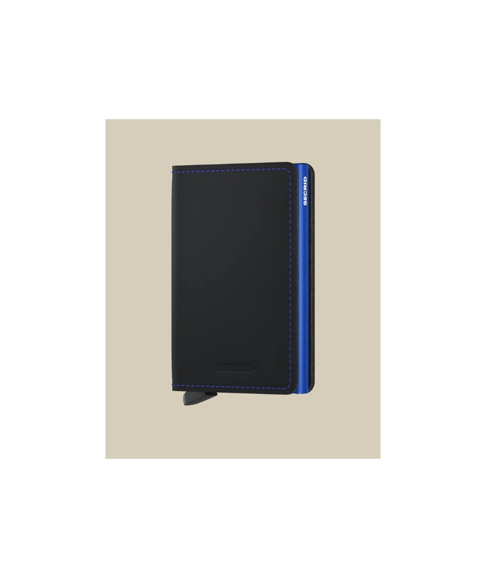 Slimwallet Matte Black & Blue