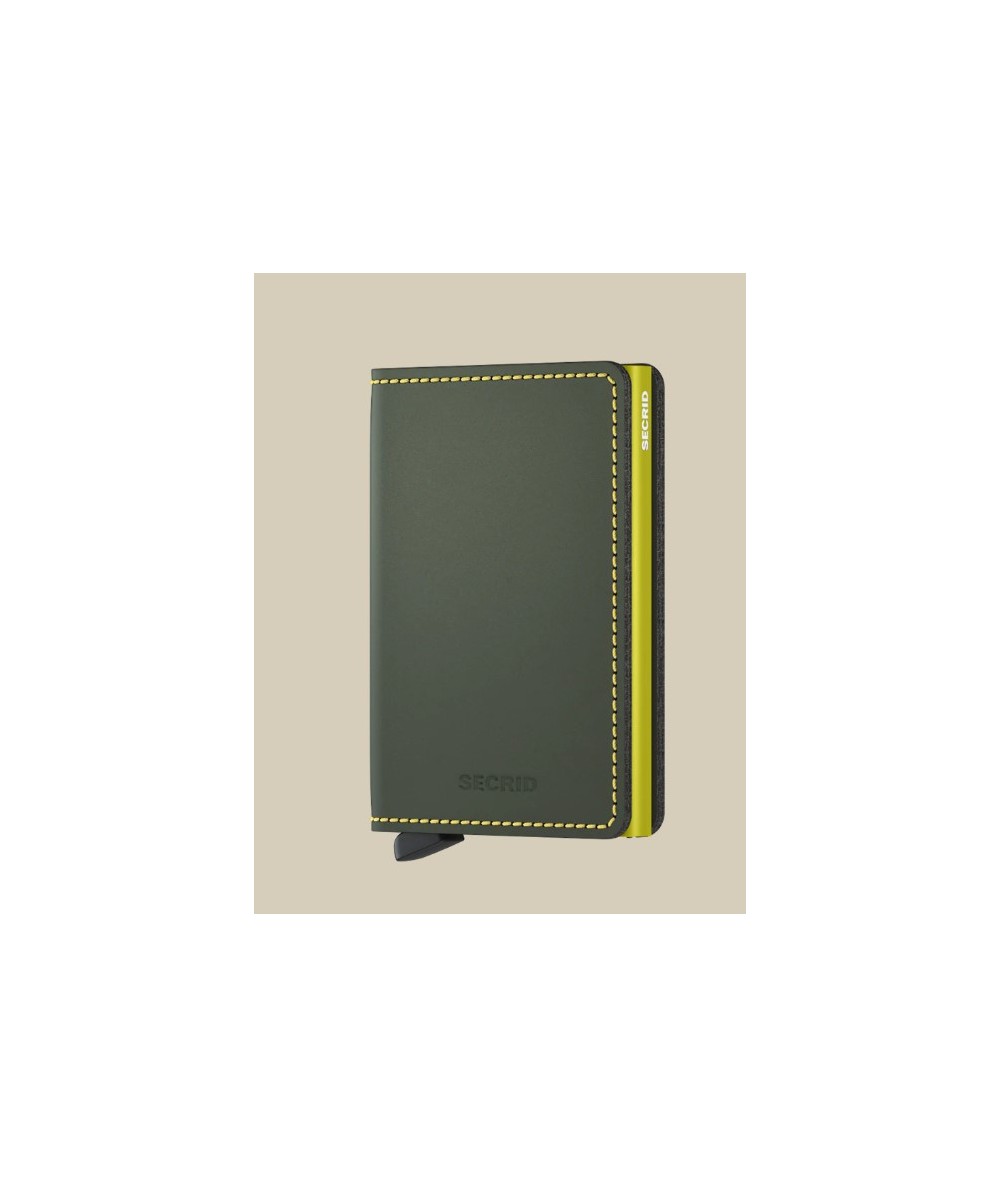 Slimwallet Matte Green & Lime