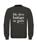 Felpa Mo devo buttare un grido Nera XL