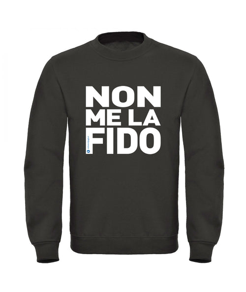 Felpa Non me la fido Nera L