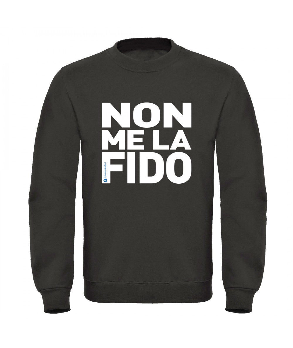 Felpa Non me la fido Nera XL