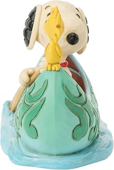 JIMSHORE PEANUTS - SNOOPY & WOODSTOCK CANOE