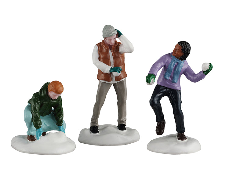SNOWBALL FIGHT, SET OF 3 62619-AA