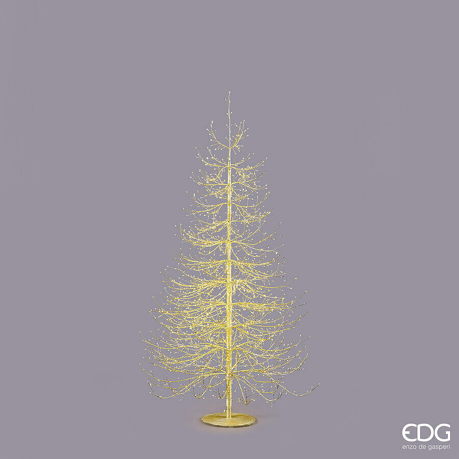 EDG Albero LED Faggio Rich 1940 Micro-LED H.180 cm – Oro Lucido IP44