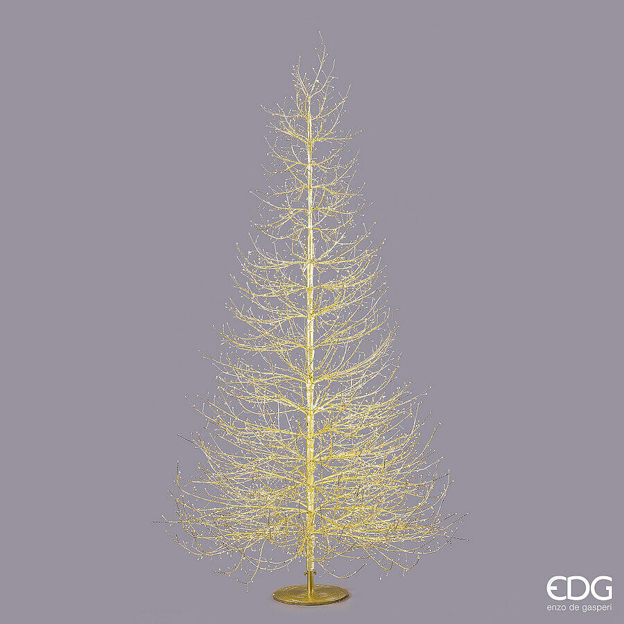 EDG Albero LED Faggio Rich 4060 Micro-LED H.240 cm – Oro IP44