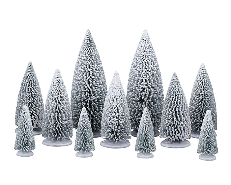 WHITE PINE TREES, SET OF 11 64687-AA