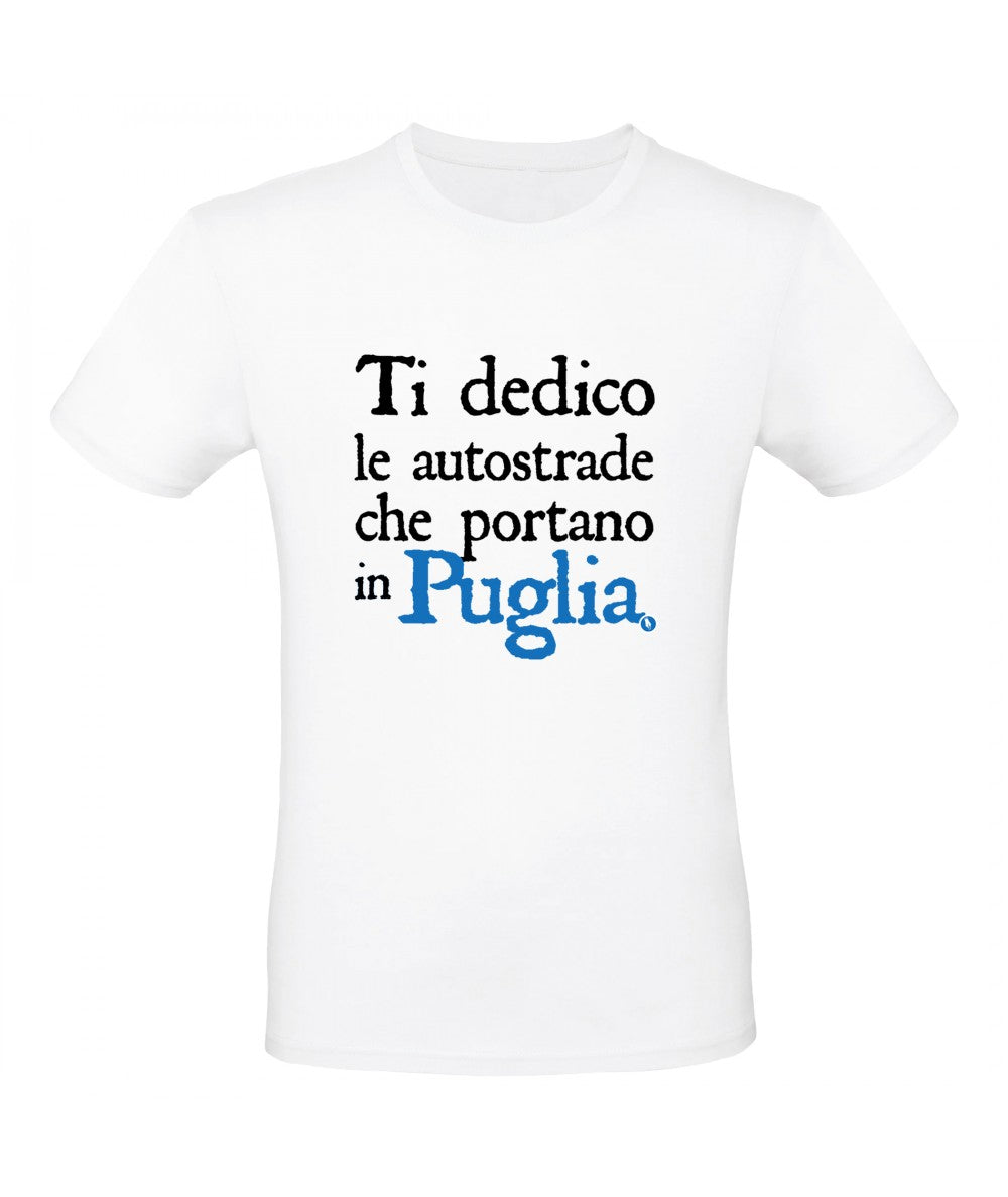T-Shirt Ti dedico le autostrade... bianco XS