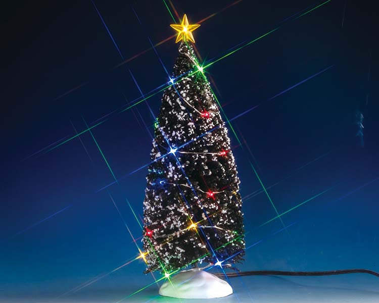 MULTI LIGHT EVERGREEN TREE, LARGE, B/O (4.5V) 74263-SQ