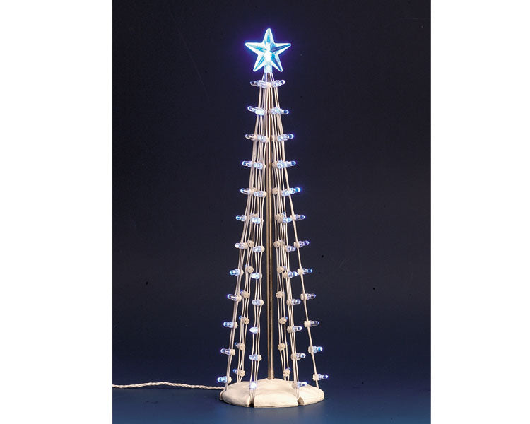 LIGHTED SILHOUETTE TREE(BLUE), L, B/O (4.5V) 74657-SQ