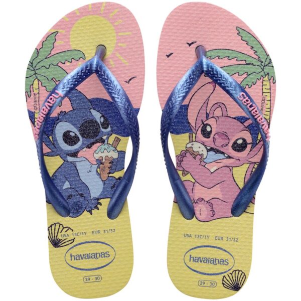 HAVAIANAS KIDS STITCH SLIM DISNEY, BUTTERCREAM