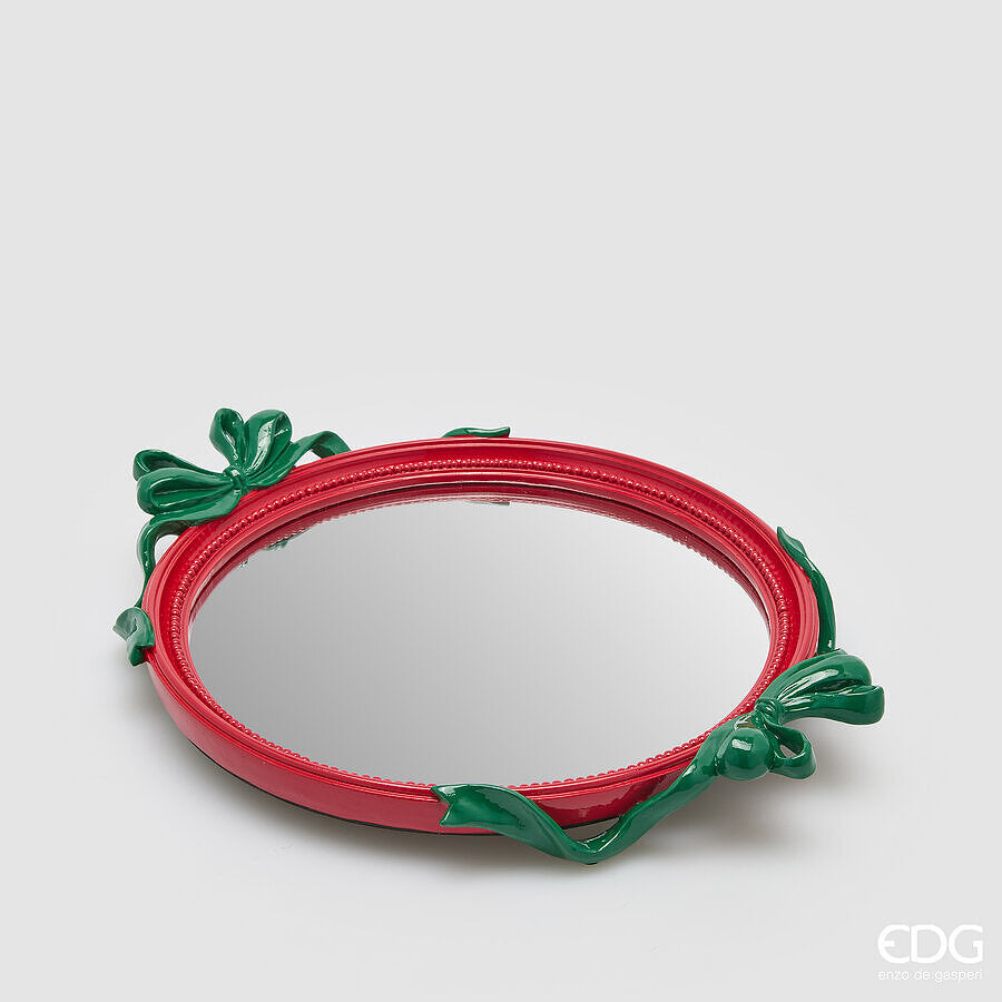 EDG Vassoio Decorativo Fiocchi Ovale H.5 L.37 L.29
