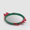 EDG Vassoio Decorativo Fiocchi Ovale H.5 L.37 L.29