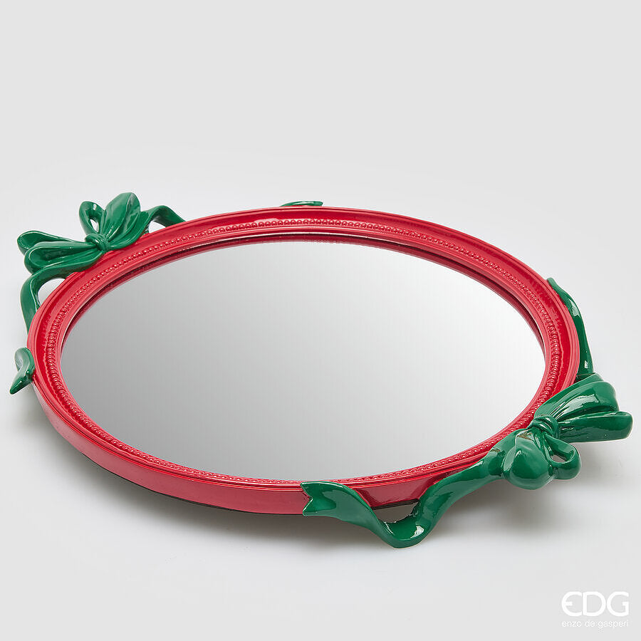 EDG Vassoio Decorativo Fiocchi Ovale H.6 L.51