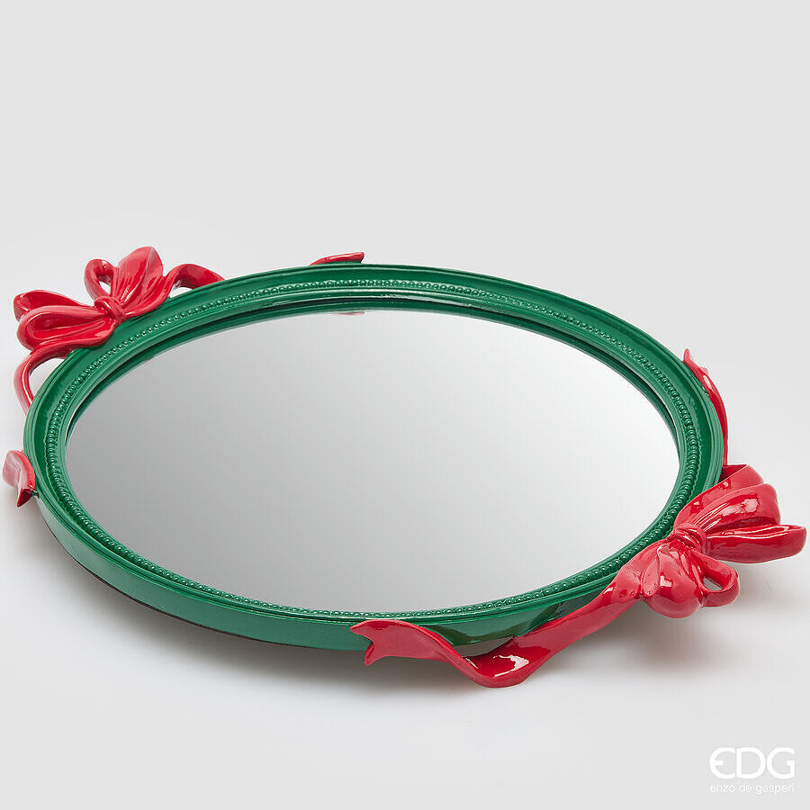 EDG Vassoio Decorativo Fiocchi Ovale H.6 L.51 L.39