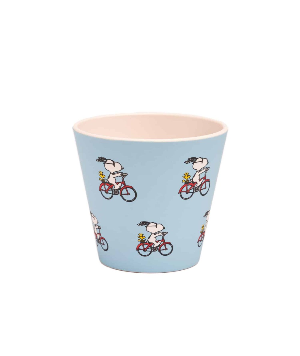 TAZZA IN PET 90 ML SNOOPY BICI