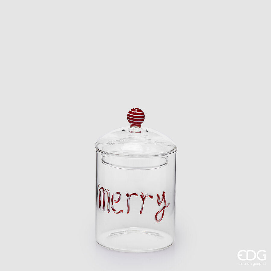 EDG - CONTENITORE MERRY CHRISTMAS CILINDRO H.
16,5 D.10