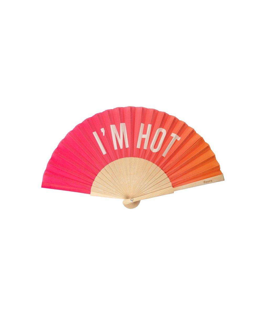 Ventaglio "I'm hot" rosa/arancio