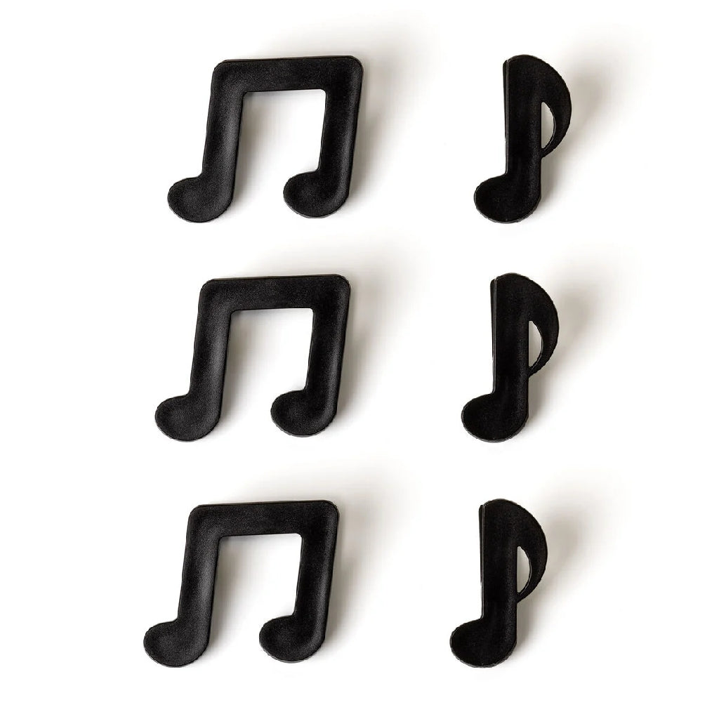 LEGAMI - SET 6 CLIP CHIUDI PACCO - NOTE MUSICALI