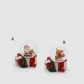 EDG Sfera ad acqua Babbo e orso, H 6,5 cm, 5,5 × 5 cm