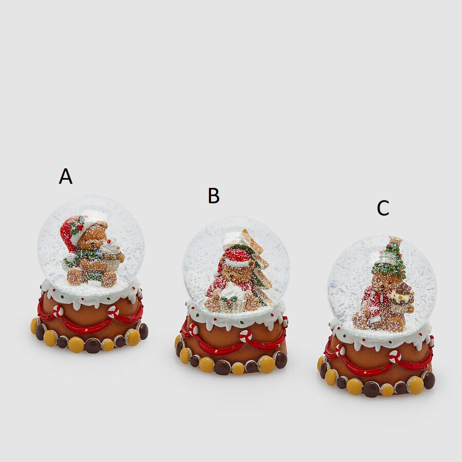 EDG Sfera ad acqua Orso Goloso H 9 cm D 7 cm