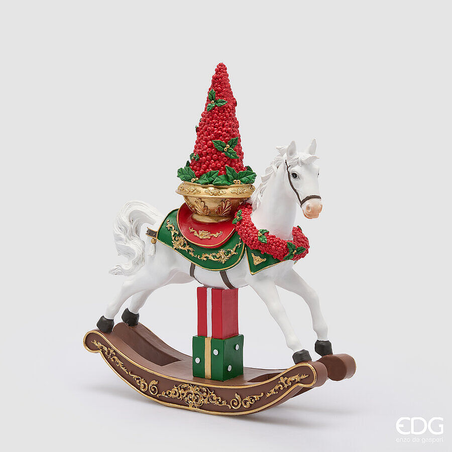 EDG - DECORO CAVALLO A DONDOLO H.43,5 L.36,5 L.13