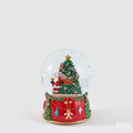 EDG Sfera ad acqua Babbo con pino, carillon, H 18 cm, Ø 12 cm