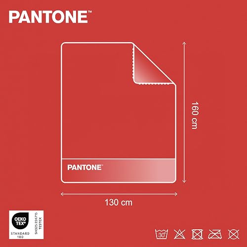 PANTONE Living Plaid Doppio Strato 130 × 160 cm Barn Red