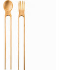 SET 2 POSATE PRINCIPIANTI IN BAMBOO "YUMMY"