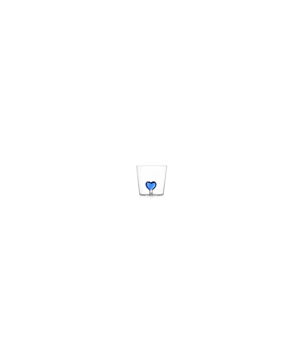 CUORE bicchiere cuore blu