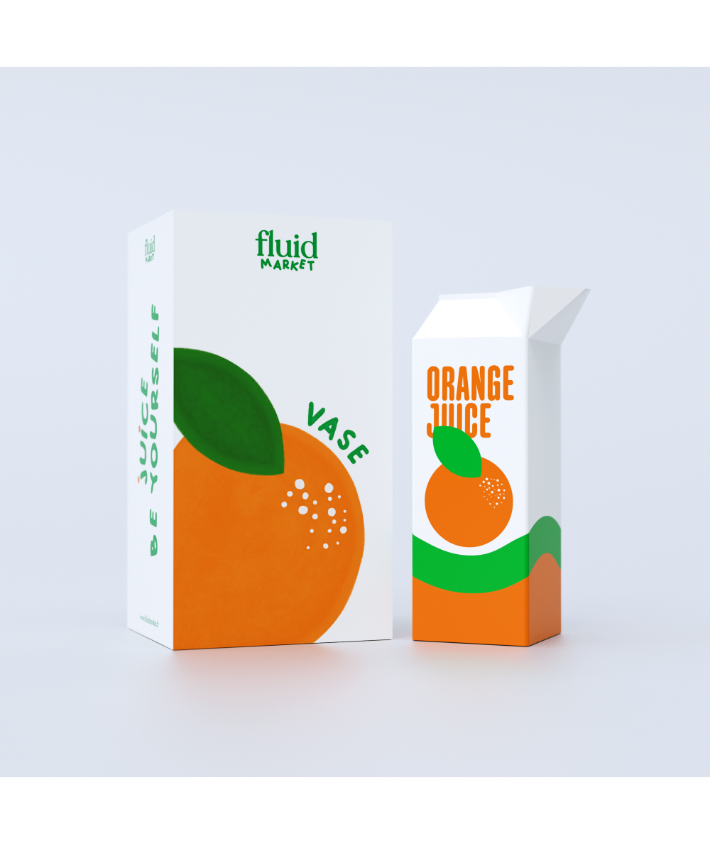 Vase Ceramica Orange Juice 23 cm (altezza) * 8 cm (lunghezza) * 8 cm (larghezza)
