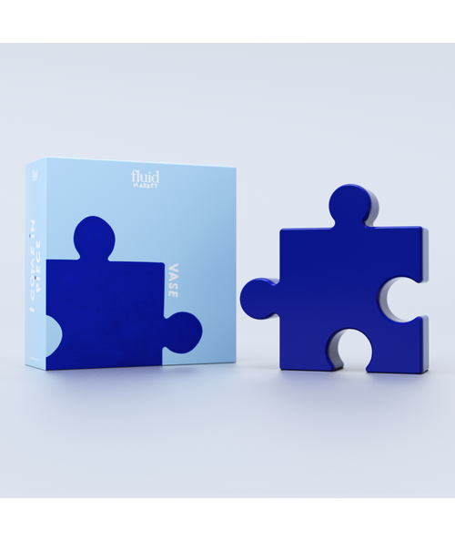 Vase Ceramica Puzzle Blue23 cm (altezza) * 23 cm (lunghezza) * 6 cm (larghezza)