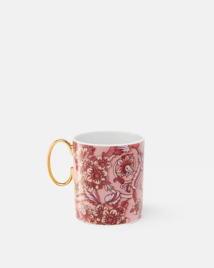 ROSENTHAL VERSACE - TAZZA CON MANICO - ROSA