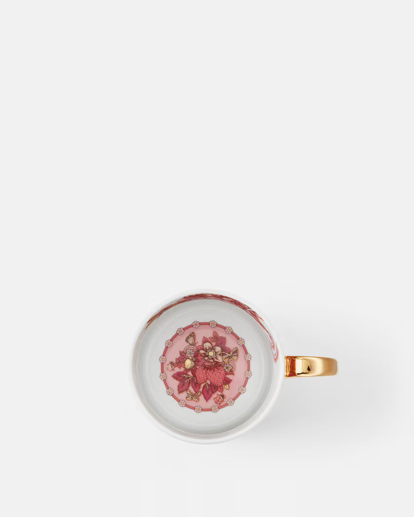 ROSENTHAL VERSACE - TAZZA CON MANICO - ROSA