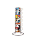 SET 6 TAZZE CAFFE IMP. LSL + METALRACK