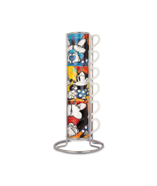 SET 6 TAZZE CAFFE IMP. LSL + METALRACK