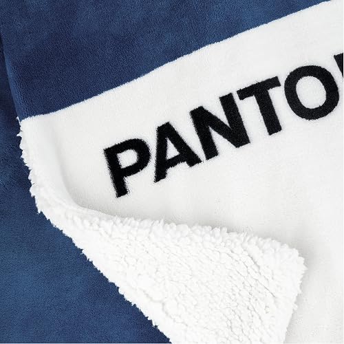 PANTONE Living Plaid Doppio Strato 130 × 160 cm Navy Peony