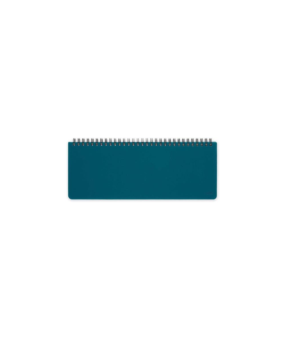 12-MONTH DIARY - 2025 - DESK PLANNER - TEAL BLUE