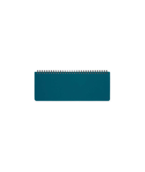 12-MONTH DIARY - 2025 - DESK PLANNER - TEAL BLUE