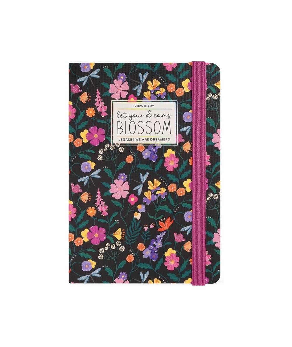 12-MONTH DIARY - 2025 - MEDIUM WEEKLY DIARY - WILDFLOWERS