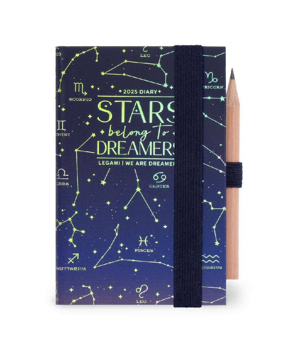 12-MONTH DIARY - 2025 - MINI 2-DAY DIARY - STARS