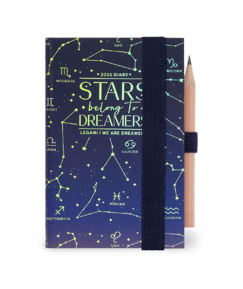 12-MONTH DIARY - 2025 - MINI 2-DAY DIARY - STARS