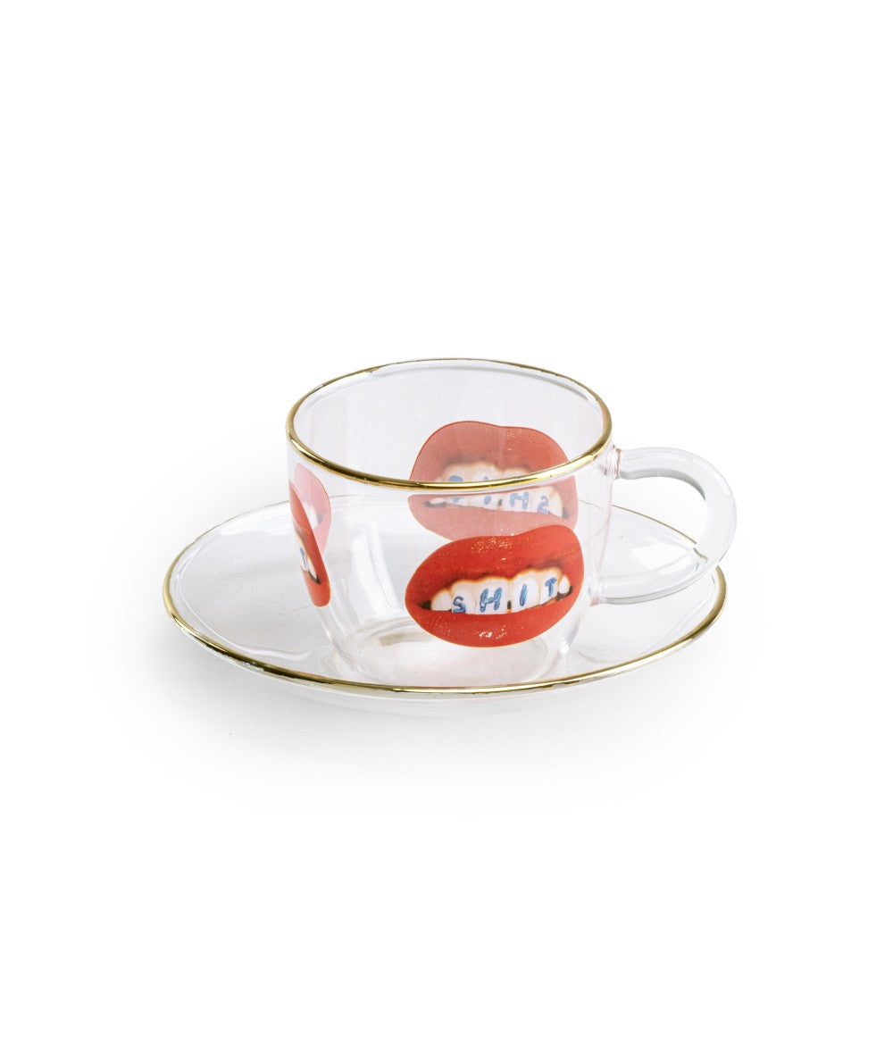 SET CAFFE IN VETRO "TOILETPAPER" - SHIT